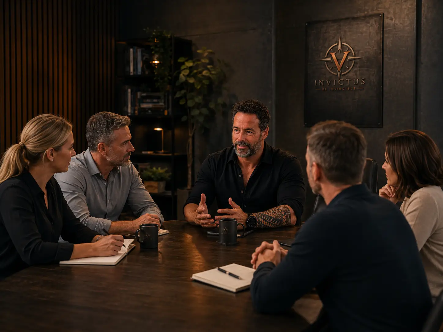Ondernemers en leiders tijdens een sessie van de Invictus Human Performance Club