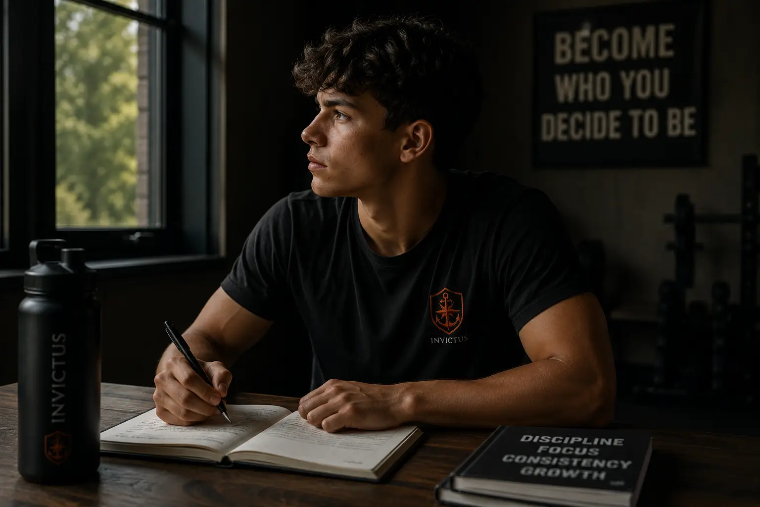 Jongere werkt aan persoonlijke groei in de Fundamentals-fase van Invictus Youth