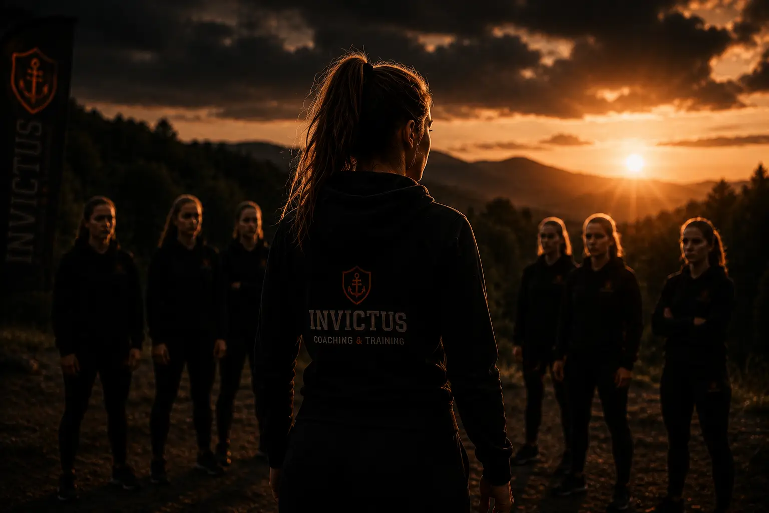 Deelnemers tijdens een outdoor Invictus training en experience